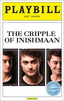 The Cripple of Inishmaan starring Daniel Radcliffe Limited Edition Official Opening Night Playbill 